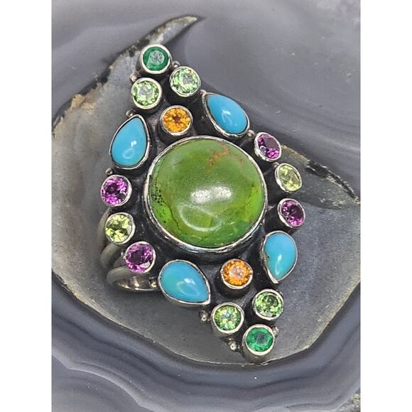 Nicky Butler Jewelry - Nicky Butler Limited Edition Sterling & Multi-gemstone Statement Ring Size 10